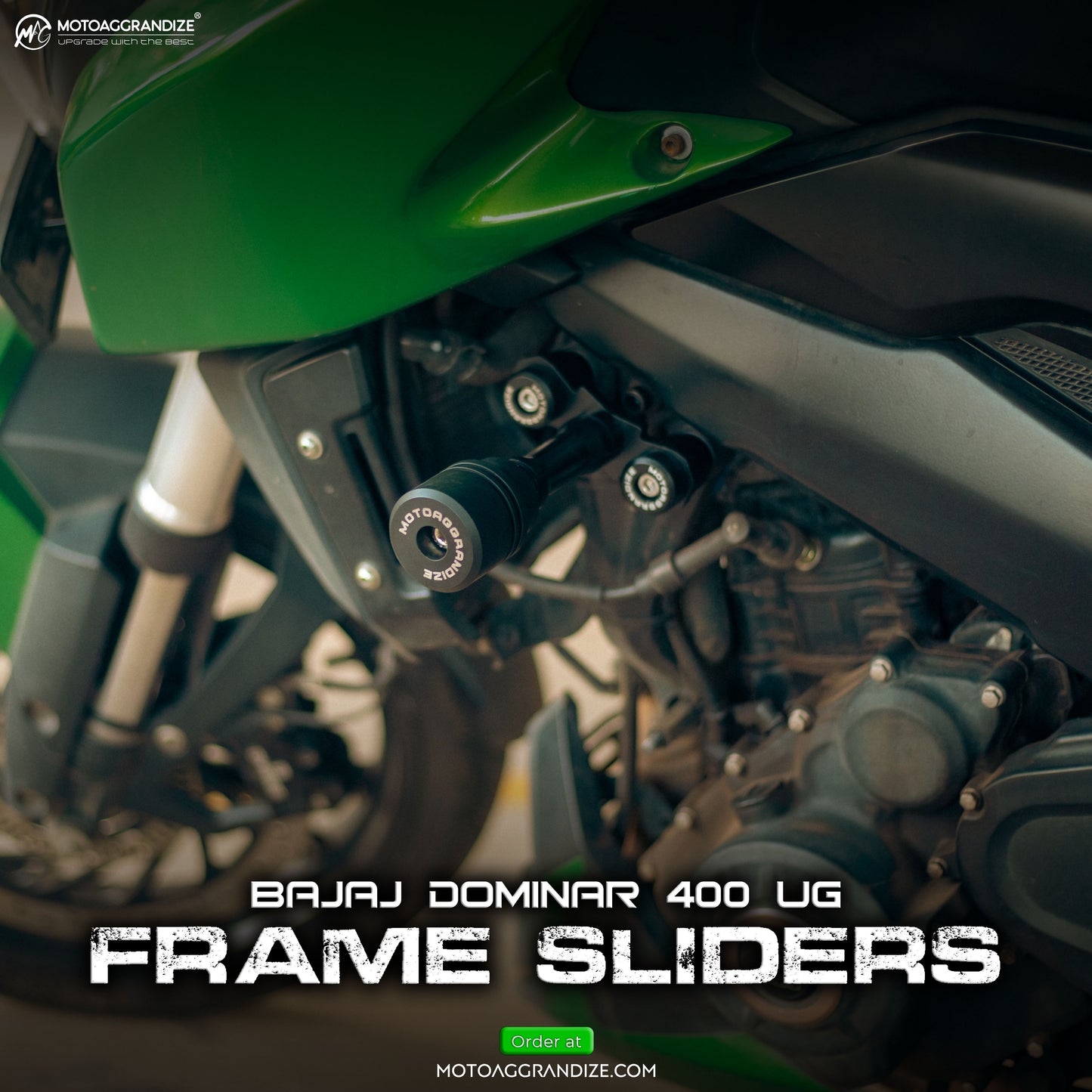 Frame sliders | Crash Protectors for Bajaj Dominar 250 | 400 UG (2019 +)