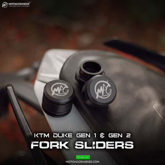 Motoaggrandize Fork Sliders for KTM ADV | Duke | RC (Gen 1 & 2)